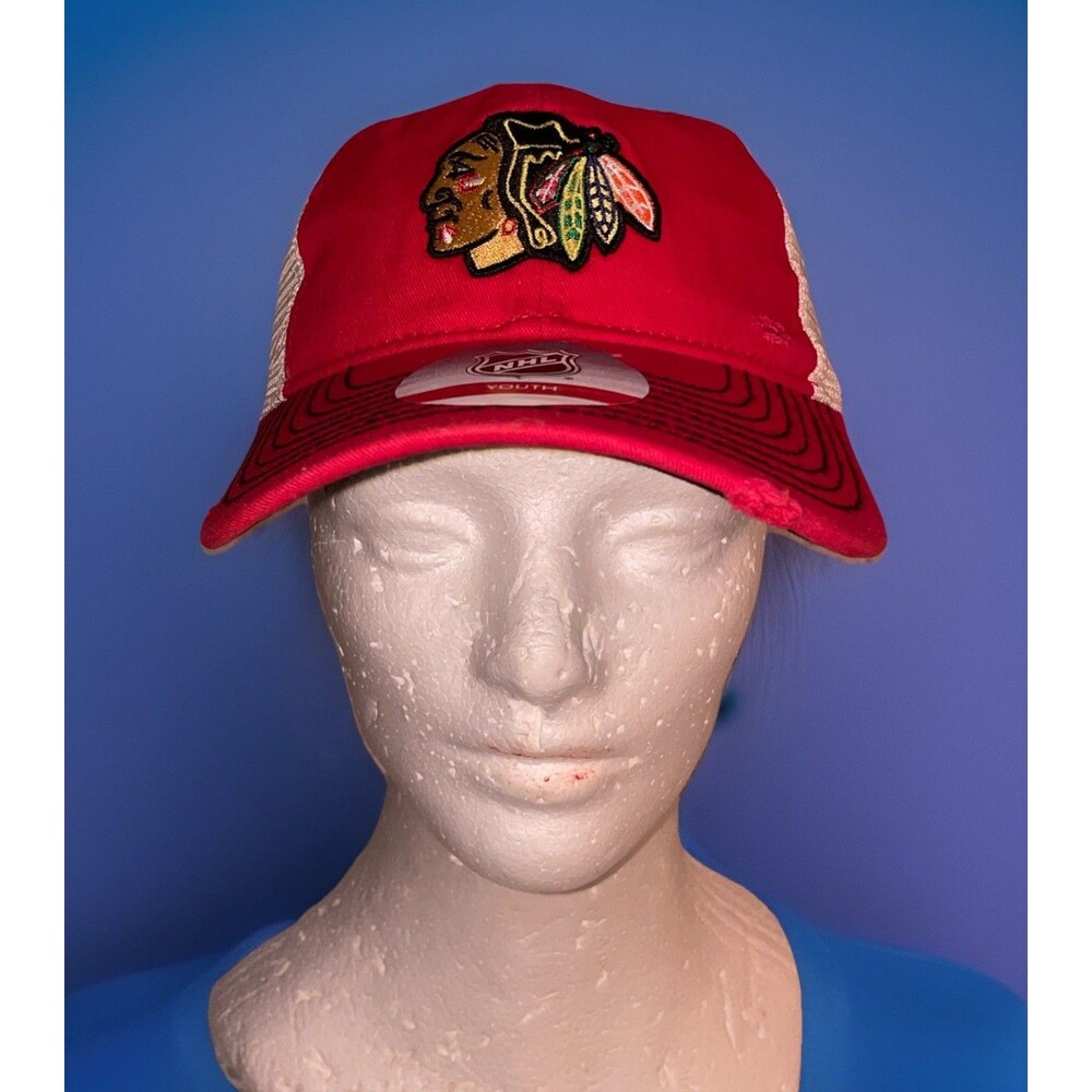 American Needle NHL Savvy Chicago Blackhawks youth Baseball Cap boys one size